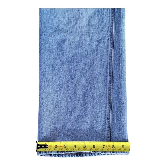 Old Navy Sky-Hi Wide Leg Jeans Lois Tummy Coverage Baggy size 10 Distressed 2022 - Picture 12 of 16